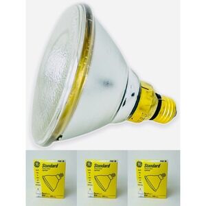 Set of 3 GE Spotlight Medium Base Light Bulb Indoor & Outdoor, PAR38, 150W, 120V